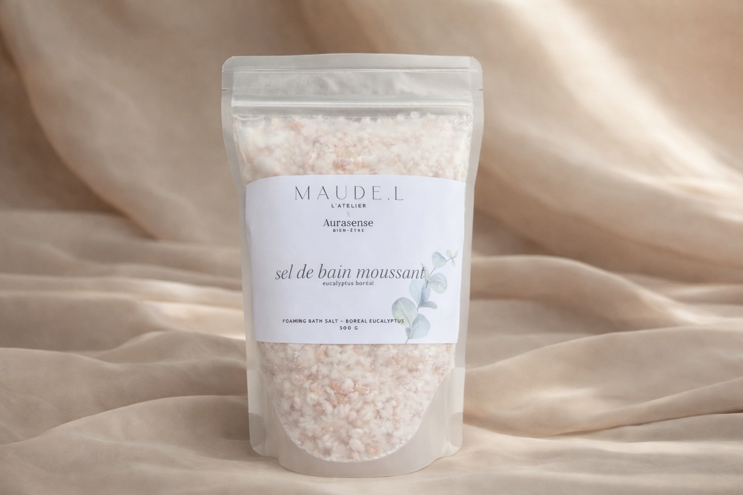 Sel de bain moussant eucalyptus boreal - 500g