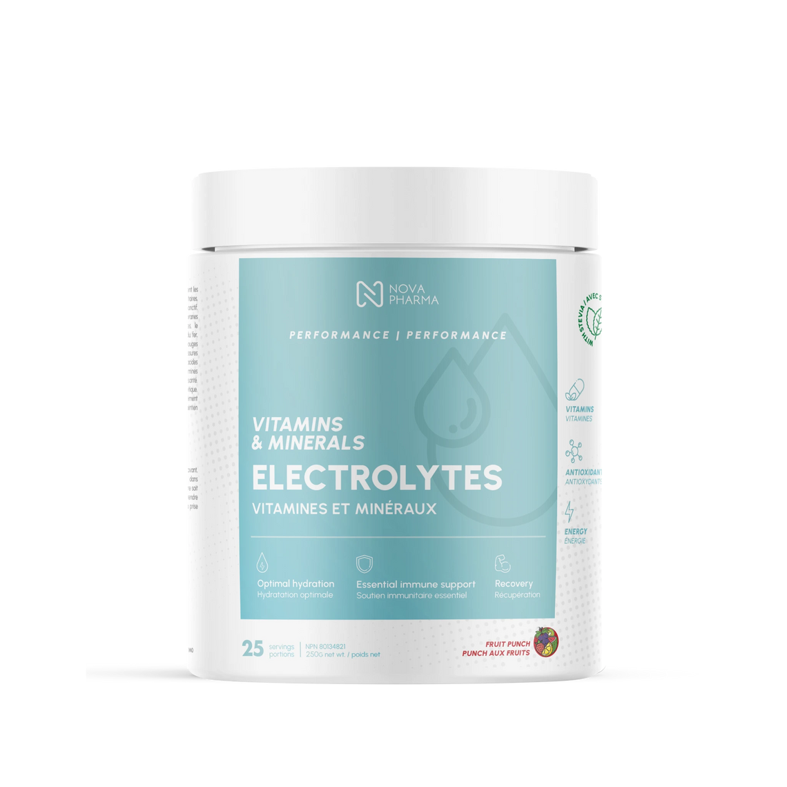 ÉLECTROLYTES - 25 PORTIONS - PUNCH AUX FRUITS