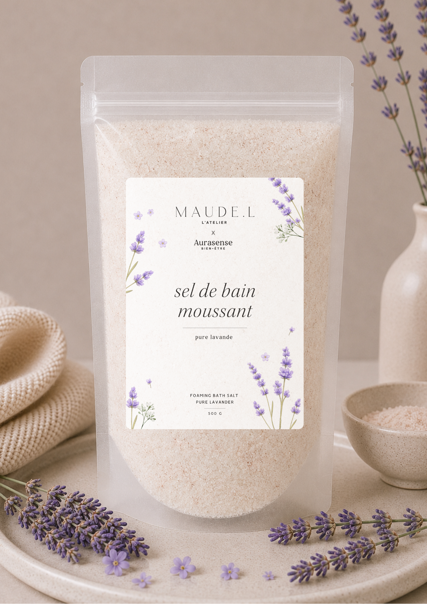 Sel de Bain Moussant — AURASENSE